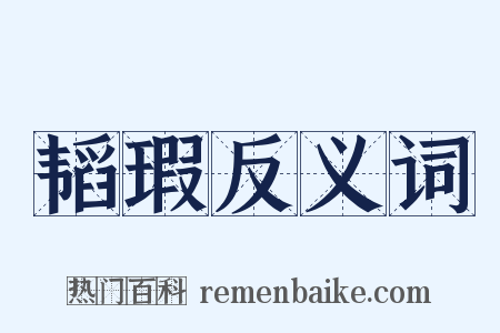 韬瑕反义词是什么意思的图片